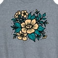 thumbnail image 3 of Instant Message - Etched Flowers - Women's Racerback Tank Top, 3 of 6
