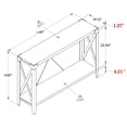 thumbnail image 7 of Open Box 46 Inch 2-Tier Console Sofa Hallway Entryway Accent Table, 7 of 7
