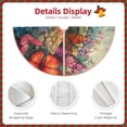 thumbnail image 3 of Balery Butterflies On Rocky Cliff Printed Christmas Tree Skirt , Merry Christmas Party Christmas Tree Decoration,Adjustable Tree Skirt-48", 3 of 6