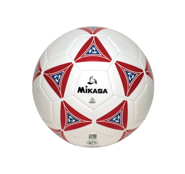 Mikasa No 5 Deluxe Cushioned Soccer Ball, Red/White/Blue