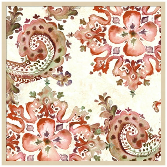 Amanti Art Artisan Medallion Pattern II Wood Framed Wall Art Print