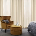 thumbnail image 3 of Coofit Sheer Curtain Solid Color All-match Translucent Window Gauze Window Panel, 3 of 10