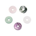 thumbnail image 1 of 5pcs Natural Jade Necklace Peace Buckle Pendant for DIY Jewelry Making, 1 of 8