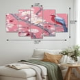 thumbnail image 4 of Designart "Whispering Sakura Blossoms II" Floral Art Living Room Set, 4 of 5