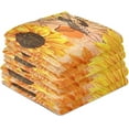 thumbnail image 7 of SKYSONIC Retro Golden Sunflowers Kitchen Dish Towels 4 Pack Absorbent Hand Towels, Lint-Free 18"x28" Vintage Summer Music Fast Drying Hanging Dishcloths for Cooking Baking Home Clean Decor, 7 of 7