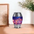thumbnail image 7 of JAGASY Pink Flamingo Cremation Urn for Ashes Adult Male, Blue Keepsake Urns for Human Ashes, Lotus Flowers & Water Lily Decorative Urns for Parents, Small Handmade Urn for Mother & Father, (3 Inch), 7 of 7