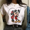 thumbnail image 3 of Camiseta de algodón de Mickey Minnie Mouse de Disney para niños, camiseta de manga corta de verano para niños, camisetas casuales Kawaii, ropa para bebés, 3 of 5