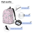 thumbnail image 5 of Balery Llama Unicorn and Rainbow Vintage Canvas Backpack for Men and Women - Large Capacity, Durable Travel Laptop Bag for School, Work, Hiking, and Outdoor Activities, 5 of 7