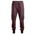 thumbnail image 5 of Vedolay Mens Sweatpants 2023 Work Wear Fashion Zipper Pockets Red,M, 5 of 5