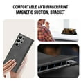 thumbnail image 3 of Allytech Magnetic Case for Samsung Galaxy S22 Ultra, Support Wireless Charging, Card Slot & Kickstand, [Comfortable Touch] Luxury PU Leather Anti-Fingerprint Shockproof Oil-Proof Flip Case - Black, 3 of 7