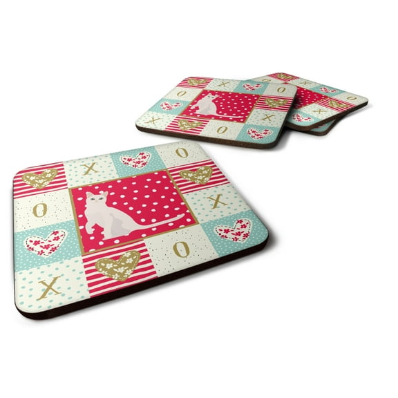 Burmilla 1 Cat Love Foam Coaster Set of 4