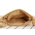 thumbnail image 5 of Nvzi Bolso de hombro tejido para mujer, bolso de mano y neceser, elegante bolso de playa para verano, 26 x 1 cm x 21 cm (rosa), 5 of 5