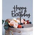 thumbnail image 5 of Cc Town Decoración Para Tarta De Feliz Cumpleaños, Acrílico Negro, Versátil, Para Decoración De Fiestas De Cumpleaños, Recuerdo Perfecto Para Tu Familia Y Amigos, 5 of 5