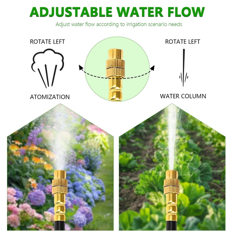 Kidsjoy 50ft Drip Irrigation Kit with Adjustable Nozzles photo 4