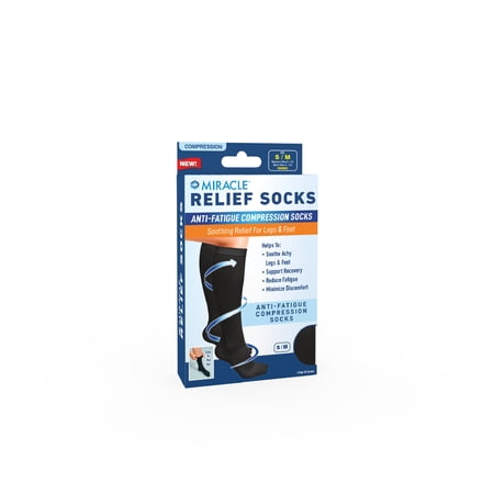 Miracle Relief Anti-Fatigue Compression Socks Sm/Med