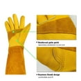 thumbnail image 2 of 1 Pair Long Sleeve Work Welding Gloves Welding Gloves Work Welders Leather Gloves Heat/Fire Resistant Gloves ,Great Choice, 2 of 5