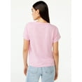 thumbnail image 6 of Free Assembly Women's Short Sleeve Ringer T-Shirt, 6 of 6