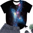 thumbnail image 4 of LUOGENLI T-shirts pour Femmes T-shirts à Col Rond Étoile Mode Décontractée Imprimé Manches Courtes T-shirts Graphiques Vêtements d'Été T-shirts Graphiques Pâques Noir m, 4 of 4