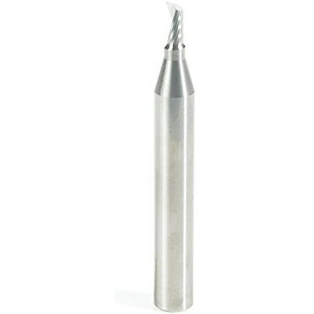 

Amana Tool 51474 SC Spiral O Single Flute Aluminum Cutting 1/8 D x 1/4 CH x 1/4 SHK x 2 Inch Long Up-Cut Router Bit withÂ Mirror Finish