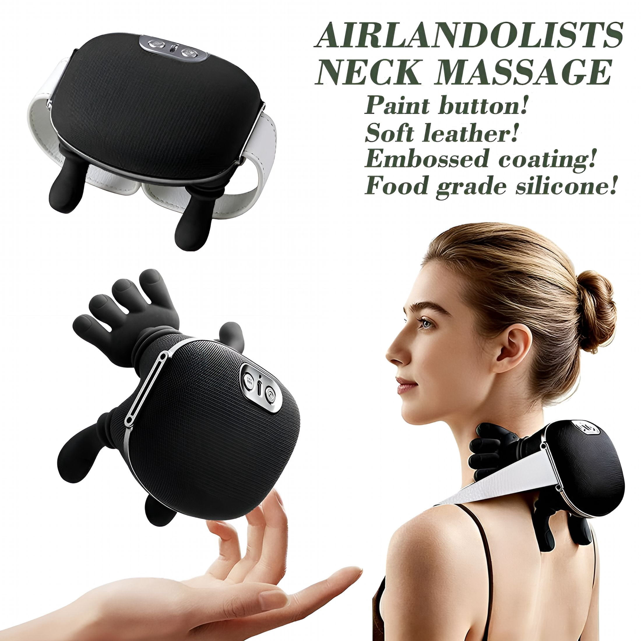 OITY Neck and Shoulder Massager, with Heat Electric Shoulder & Cervical Massage for Pain Relief, Deep Tissue Massage Heated for Neck, Back, Shoulder
