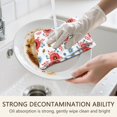 thumbnail image 5 of 2 Pcs Pioneer Flower Floral Print Pattern Kitchen Towels, Funny Microfiber Dish Towel Set, 18" X 26" Tea Towels, 5 of 6