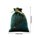 thumbnail image 3 of Bolsa de regalo de terciopelo con cordón y estampado de pentagrama | Bolsas para dulces y golosinas navideñas | Bolsita decorativa pequeña para dulces, regalos y recuerdos de fiesta, 3 of 6