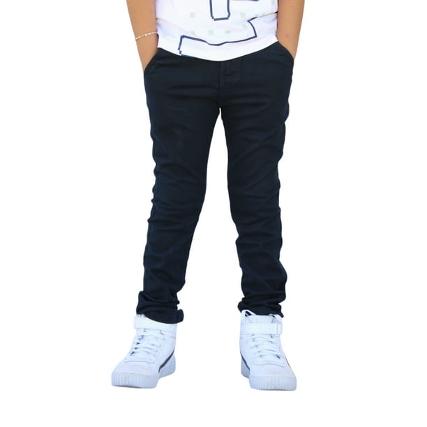 Pantalón de Gabardina Stretch para Niño Color Azul Petróleo