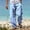 Light Blue, variant on Men's Casual Linen Harem Pants with Drawstring Elastic Waist for Beach Yoga and Comfortable Everyday Wear