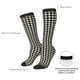 thumbnail image 4 of Fotbe Black and white houndstooth Calcetas Divertidas Estampadas para Hombre y Mujer, Calcetas de Algodón hasta la Rodilla para Caminar, Correr, Enfermería y Embarazo, 4 of 6