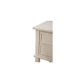 thumbnail image 7 of Homestock Neo-Classical Nostalgia Nightstand with Shelf - Dovetailed Drawers for Bedroom Storage, Stylish Nickel Hardware, Floor Mountable-Color:Beige, 7 of 7