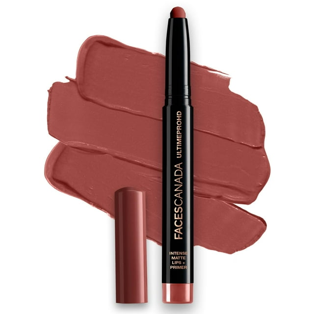 FACES CANADA Ultime Pro HD Intense Matte+ Primer Lipstick, 1.4gm (Natural Coco 12)