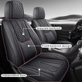 thumbnail image 2 of Car Seat Cover for SUBARU FORESTER 2011, Black Car Seat Covers, PU Leather 5 Piece Full Set With Lumbar Support Protect and Upgrade Seats, Protect Car Seats, 2 of 9
