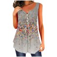 thumbnail image 2 of SMihono Hauts pour Femmes Débardeur pour Femmes Mode Débardeur d'Été pour Femmes à Col en V Sans Manches Imprimé Débardeur Décontracté Blouse Débardeur pour Femmes Hauts d'Été pour Femmes, 2 of 5