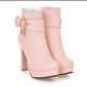 thumbnail image 2 of NECHOLOGY Botas Mujer Adulto Femenino Zapatos Botines para mujer Sexy Platform High Hell Girl Shoes Botines con tacones para mujeres Bottoms gruesos (Red, 8.50), 2 of 5