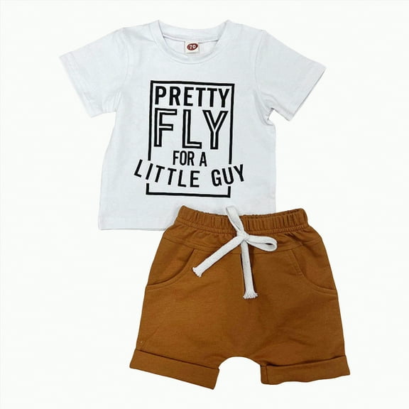 TOWED22 Toddler Baby Boy Golf Outfit Golf Hole T Shirts Top Plaid Shorts Set 2Pcs Golf Birthday Infant Summer Clothes(White,0-3 M)