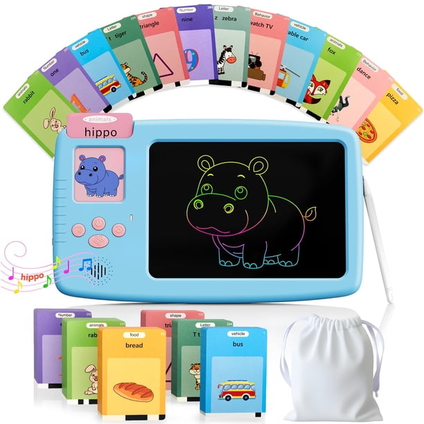 Tarjetas didácticas parlantes ZONSTVYS con tablet LCD de 7" y 510 palabras
