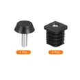 thumbnail image 3 of Uxcell 4Pcs Leveling Feet, M8x20x20mm Furniture Leg Leveling Tube Insert Screw-in Glide Levelers fit Hole 20mm, Black, 3 of 6