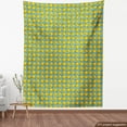 thumbnail image 4 of Ambesonne Retro Fabric by the Yard Upholstery, Repeating Boomboxes Pattern, 2 Yards, Earth Yellow Seafoam, 4 of 5