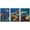 WHITE, variant on wall26 - 3 Piece Framed Canvas Wall Art - Colorful Underwater Offshore Rocky Reef with Coral and Sponges - Modern Home Art Stretched and Framed Ready to Hang - 16"x24"x3 WHITE