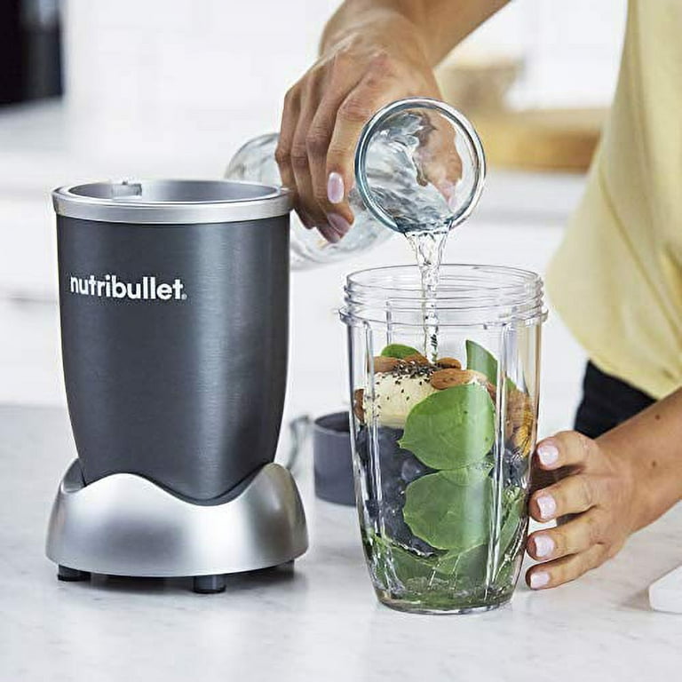 NutriBullet PRIME 12-Piece High-Speed Blender/Mixer System include  Stainless Steel Cup, Silver (Renewed)