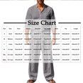 thumbnail image 3 of USNSM Men's Cotton Linen Standing Collar Shirt Long Sleeve Top Elastic Waist Long Pants Set Outdoor Casual Work Shirt Set Gray L, 3 of 8