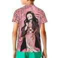thumbnail image 2 of Kamado Nezuko Kids' Short Sleeve T-Shirt Print Tee Shirts For Boys & Girls Summer Casual Wear Fashion Top Blouse X-Small, 2 of 9