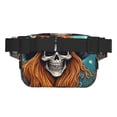 thumbnail image 3 of Easygdp Cartoon Pumpkin Skull Fanny Packs para Mujeres y Hombres, Bolsa de Cinturón, Bolsos de Cruz para Trabajo/Correr/Senderismo, 3 of 9