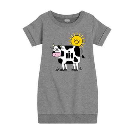 

International Harvester - Cow Print - Toddler Girls Fleece Dress
