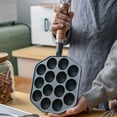 thumbnail image 4 of Thinsony Takoyaki Baking Pan Multi-functional Round Barbecue Plate Handheld Cooking Tools Home Restaurant Cookware Supplies, 4 of 6
