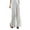 White, variant on Frostluinai Wide Leg Linen Pants for Women Drawstring Elastic Waist Loose Fit Straight Leg Pants Solid Color Plus Size Palazzo Capris with Pockets