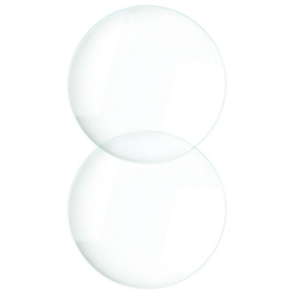 Double Convex Glass Lens for Lab Use Transparent Teaching Tool with High Precision 2pcs