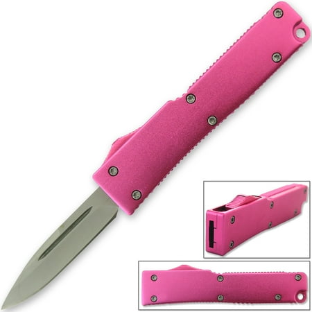- Electrifying California Legal OTF Dual Action Knife (Pink)