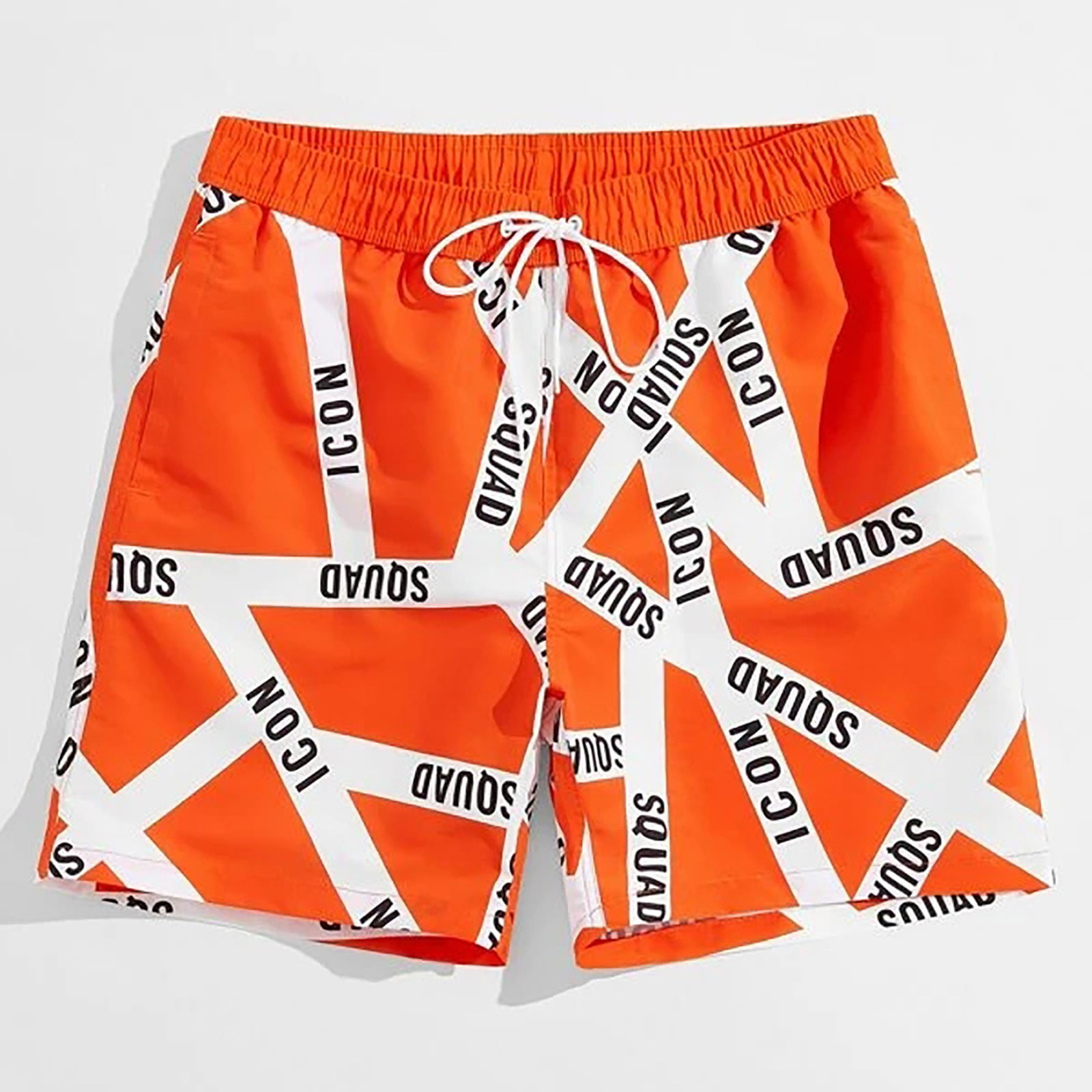 Hanas 2023 Men Swim Trunks Men's Sexy Bodybuilding Gradient Swim Trunks