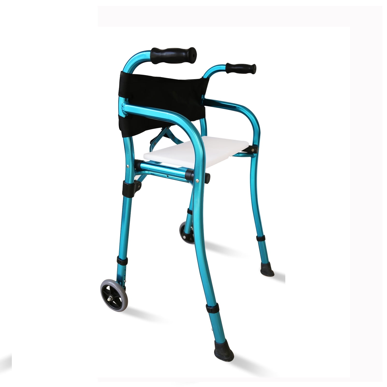 ・PALM TOP WALKER レッソル・シルバス セット OasisSpace Tall Rollator Walker, 10” Front Wheels, Backrest